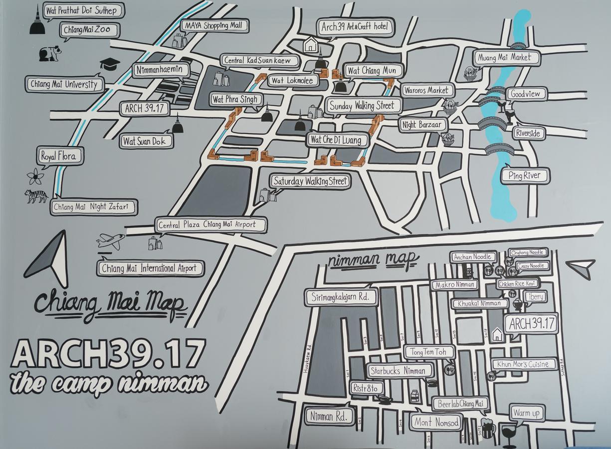 Arch39.17 Nimman Hotel Чиангмай Екстериор снимка